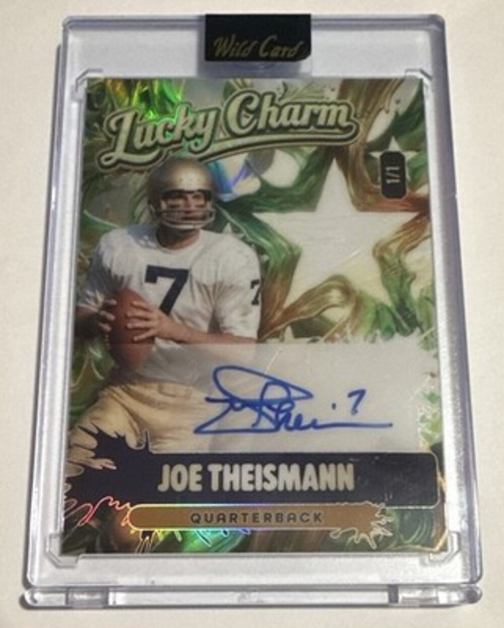 Wild Card 2026 Joe Theismann 1 of 1 Auto Football Washington Redskins Commanders